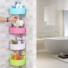 Scaffale portaoggetti da bagno ad angolo con ventosa per doccia, angolo cucina, bagno, mensole