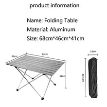 household products Tavolo Portatile Pieghevole, Tavolo da Picnic Domestico Portatile, Tavolo da Campeggio all'aperto per Barbecue da Viaggio