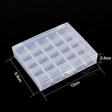 Taidda- Scatola Trasparente di immagazzinaggio dell'organizzatore, Scatola di Bobine vuote in plastica da 1pc Scatola da Cucito Scatola Trasparente di immagazzinaggio dell'organizzatore per 25 Bobine