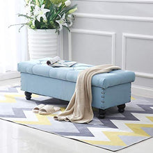 LXESWM Pouf Panca Ottomana Stoccaggio Ottomano con Flipping Coperchio Scarpe Banco Poggiapiedi Pieghevole Bagagli Petto di Archiviazione Pouffe Storage Box Bed Fine Sgabello Divano Sgabello