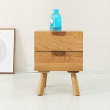 Elegante Semplicità Tavolino Comodino in Legno 2Drawer Organizzatore Comodino Comodino per Soggiorno per Camera da Letto, DTTX001
