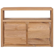 vidaXL Credenza 80x30x60 cm in Legno Massello di Teak Madia Comoda Funzionale Durevole Robusta Resistente Ampia Solida Pratica Mobile Armadio