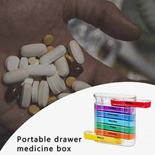 28 Scomparti Portapillole Portapillole Portapillole per dispenser di plastica per medicinali Contenitore per pillole da viaggio