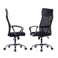 Exofcer Poltrona da Direttore Ergonomica Tessuto a Maglie annodate Meccanismo Inclinabile Sedia Girevole Sedia per Ufficio