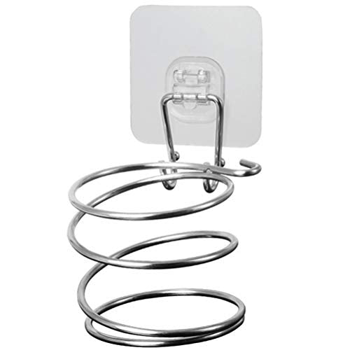 Yardwe Porta asciugacapelli da Parete Bagno in Acciaio Inox Supporto per asciugacapelli a Muro
