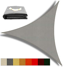 OKAWADACH Tenda a Vela Triangolo Poliestere Vela Ombreggiante Protezione Raggi 95% UV Vela Parasole Impermeabile per Terrazza Campeggio Giardino Piscina