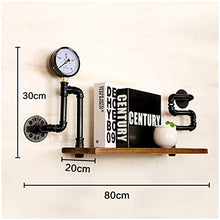 MoDi Wine Rack Retro Style Industriale Tubo di Acqua a Parete Vino Rack (L80cm * W20CM * H30CM)