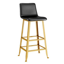 JHBW Sgabelli da Bar, sgabelli da Bar con schienali, sgabelli da Bar con Struttura in Metallo, per Bar, caffè e Bar, 75 cm (30 Pollici)