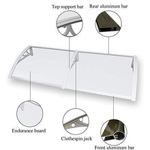 WXQ Tenda da Veranda Pensilina Alveolare Pensilina Tettoia, Finestra della Porta Trasparente Tendalino A Baldacchino Garden Cover Mute Pannello PC, for Proteggere dal Sole Pioggia