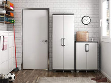 Keter Gear Armadio alto con 4 Ripiani Regolabili, Grigio, 68 x 39 x 182 cm