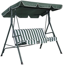 LINGKY Tettuccio per Dondolo Tetto di Ricambio per Dondolo da Giardino, Copertura di Ricambio Dimensioni 2 E 3 Posti E Vari Colori (114x164x15cm,Green)