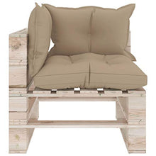vidaXL Divano Angolare da Giardino su Pallet Legno di Pino Impregnato