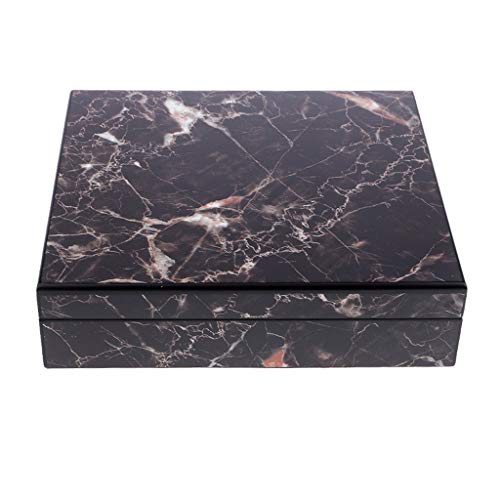 ZHongWei - Scatola di sigari Contenitore di Sigaro di Sigaro di Legno Portatile del Sigaro di Legno del Cedro con l'umidificatore del Dispositivo umidificatore Accessori del Sigaro Viaggio
