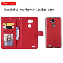 Bear Village Cover Huawei Mate 7, Custodia Premium Flip Custodia per Huawei Mate 7, Custodia con Porta Carte e Chiusura Magnetica, Rosso