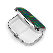 Scatola quadrata per pillole Macintosh Caccia Tartan alla moda pillola organizer da viaggio per pillole integratori vitamine