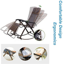 Sedia a dondolo pieghevole da giardino per adulti relax relax | sdraio sdraio sdraio sdraio sdraio con cuscini