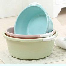 lavello - Lavabo per uso domestico bacino di plastica piccolo piatto tondo spesso lavello lavabo lavabo lavabo lavabo lavabo piccolo - Blu