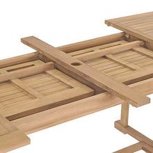 Festnight Tavolo da Giardino Allungabile, Tavolo da Esterno in Legno Teak Ovale (180-280) x100x75cm