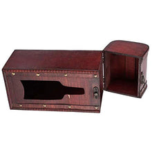 Scatola del Vino,Contenitore di Vino, scatole di Vino Scatola di immagazzinaggio di Vino Rosso dell'Annata di Legno Singola Scatola di Regalo di Vino in Legno Portatile