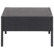 Tidyard Set Divani da Giardino in Polyrattan, Set Divano Esterno con Cuscini Nero 5 pz