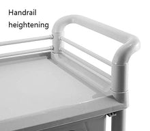 Xiao Jian- Utility Spesa Medica, Carrello Heavy-Duty con 2 cassetti, di Grande capacità Spesa for ospedali, cliniche Private, Infermiere Carrelli di Servizio