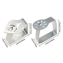 Clip per tovaglia, 4 o 6 pezzi, morsetti decorativi in acciaio inox, per tovaglia, per casa, picnic, barbecue, matrimoni, fai da te (4 pezzi)