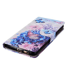 Bear Village® Galaxy A5 2018 Cover, Alta qualità Custodia in Pelle con TPU Antiurto Interno Caso, Funzione Stand, Magnetica Cover per Samsung Galaxy A5 2018, Farfalla