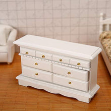 Mini armadio europeo a 5 cassetti cassettiera 1/12 casa delle bambole in miniatura decorazione camera da letto