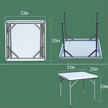 CASTOR Tavolo da Picnic all'aperto Tavolo da Campeggio da Giardino all'aperto Tavolo da Campeggio Tavolo Pieghevole Easy Storage Scrivania e Barbecue Giardino Artigianato per Feste BBQ Party Table