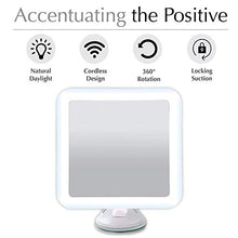GSAGJjz LED Travel Vanity Mirror Magnifier 16 Luci LED e Touch Screen Rotazione di 360 Gradi Specchio ingranditore Specchio per Il Bagno Specchio per Il Trucco