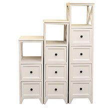 ZQS Mesita de Noche de macera maciza de 20 cm de ancho con 2 cajones de Gran capcidad de almacenamiento para El hogar o El dormitorio Semplice archiviazione 40 x 20 x 66 cm