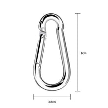 VGEBY Moschettone Swing 2Pcs Heavy Duty Carabiner di Alluminio per Kids Swing Arrampicata Amaca Portachiavi
