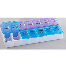 2 pz 7 Giorni Grandi Pillole Medicina Tablet Box Dispenser Organizzatore Caso Am Pm 14 Scomparti