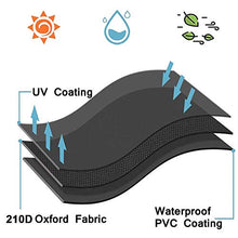 Maalr Copertura per Sedie da Giardino Impilabili, Copertura per Sedia Esterno Giardino Telo Impermeabile Antivento, Anti UV, in Tessuto Oxford 420D Resistente, 120x75x75CM (210D)