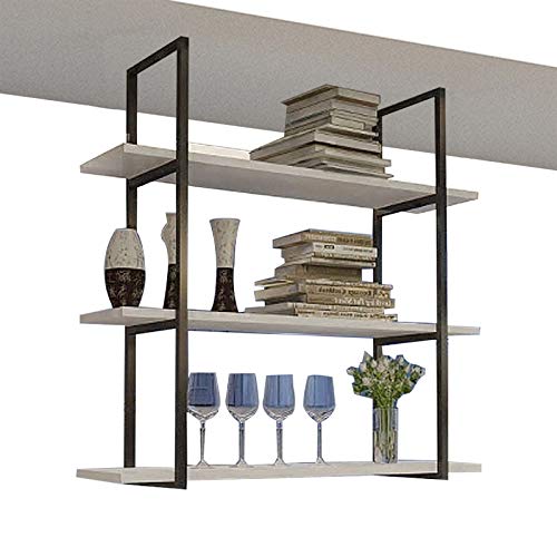 Supporto per Fiori Sospeso Sospeso su Mensola A Soffitto A 3 Strati ， Portaoggetti A Soffitto Sospeso E Porta Bicchieri da Vino ， per Bar/Ristoranti/Cucina 3 Dimensioni (Size : 60 * 30 * 100cm)