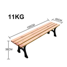GaoF Panchine in ghisa per Cortile Esterno, Panca da Giardino per Esterni in Legno massello Anti corrosivo, Panchine per Portico per mobili da Esterno, Carico 660 libbre/ospitare 2-4 Persone