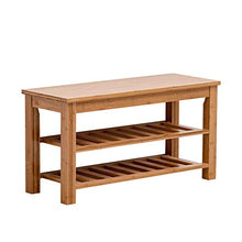 AndyJerzy 3-Tier di bambù del Pattino cremagliera Panchina, Scarpe Organizzatore, Magazzinaggio, Ideale for Ingresso Corridoio Bagno Soggiorno per Il corridoio