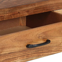 vidaXL Credenza Alta 118x30x200 cm in Legno Massello di Acacia
