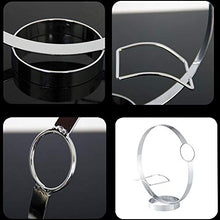 FOReverweihuajz Moderno Cerchio In Acciaio Inox Vino Stand Ristorante Tavolo Portabottiglie Cucina Pranzo