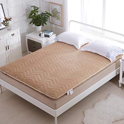 YOLL Materasso Tatami Giapponese Ispessimento Materasso Futon Pieghevole in Peluche, Materassi Letto futon Soggiorno Tappetino Quattro Stagioni Pelo Letto Pigro stuoie per Camera da Lett