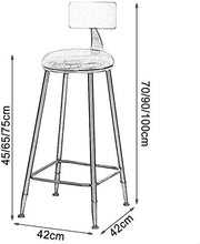 Home Sgabello da Bar Bancone da Cucina Imbottito in Velluto Sedie da Pranzo Gambe in Metallo Nero Sgabelli da Bar Sgabelli Alti Verdi con Schienale-Altezza Seduta: 45 cm Well