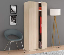 EASY HOME A5 Sitael 5 Armadio Anta Battente, Legno_Composito, Beige Chiaro, 81 x 52 x 180H cm