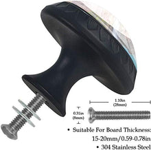 Pietre attuali a cascata Pomelli per Porta Set di 4 Pomelli per Mobili Manopole per Cassetti Cucina Armadio Vetro