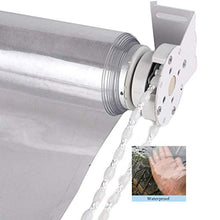 GDMING Finestra Tende A Rullo, Trasparente PVC Impermeabile Anti Nebbia Tenda Divisoria Foglio di Tela Cerata in Vinile per Ufficio Casse Giardino Balcone Copertura, Personalizzabile