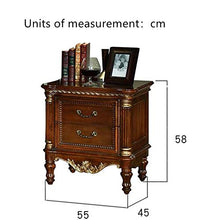 Comodino Legno Solido Comodino Rustico Retro Comodino da Letto Governo di immagazzinaggio di immagazzinaggio Armadio per mobili Camera da Letto (Colore : Marrone, Dimensione : 55x45x58cm)