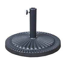 Trueshopping Base per Ombrellone da 14 kg-Base Pesante per Ombrellone da Giardino e Patio Durevole e con Motivo Decorativo - Adatto per Pali per Ombrelli da 32 e 48 mm