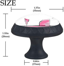 Strumenti per cucire dipinti Pomelli per Porta Set di 4 Pomelli per Mobili Manopole per Cassetti Cucina Armadio Vetro