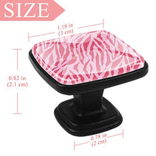Motivo zebrato rosa 4 PCS Pomelli per Porta, Pomolo per Mobile, Pomelli per Mobili con Viti, Maniglia per Armadietto, Pomelli per Porta, Pomelli per Cassetti per Porta, Armadio, Cassetto e Credenza