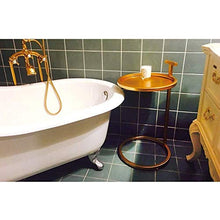 MMWYC Tavolino Tavolino Moderno Semplice Mini Ferro Battuto Piccolo Angolo Diversi Piccolo Appartamento Composto da Soggiorno Tondo Divano Laterale Diversi Metallo (Color : Gold)