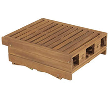 Tidyard Lettino Prendisole Pieghevole in Legno Massello di Acacia, Sedie a Sdraio da Giardino, Lettino da Esterno, Lettino Prendisole 200 x 61 x 30/86 cm